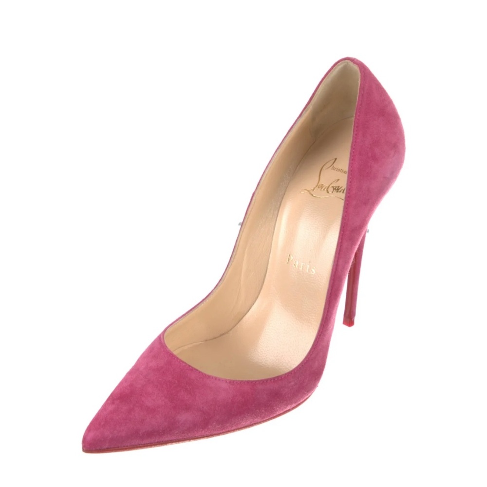 CHRISTIAN LOUBOUTIN pink Suede Pumps